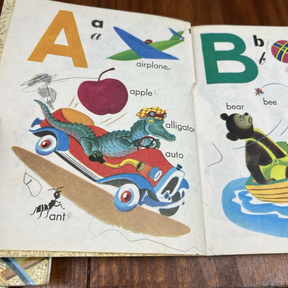 Vintage Little Golden Books Lot Velveteen Rabbit Mother Goose ABC Bob Builder - Picture 4 of 5